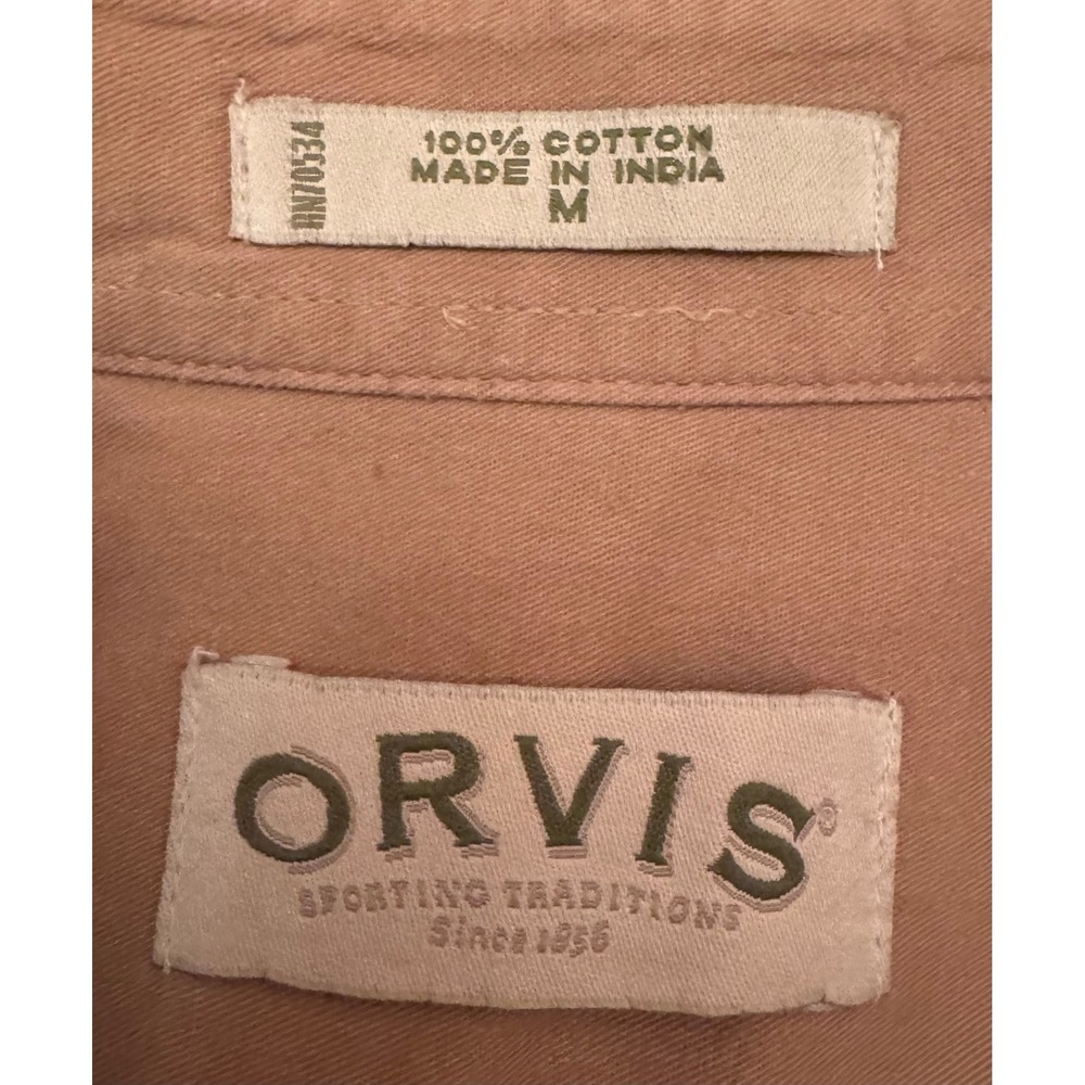 Orvis Men Brown White Micro Check Button Down Shirt 100% Cotton Heritage Prep B - Picture 5 of 9